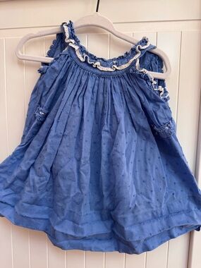 Nano Blue Sleeveless Ruffle Dressy from Spain
